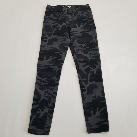Levi's 711 Skinny Jeans Camo Size 24 - Picture 2 of 6